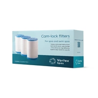 215 x 125mm Vortex Pleated Camlock Filter (3 pack)
