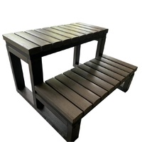 2 Tier Spa Steps - Composite / Aluminium 
