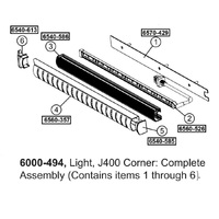 Jacuzzi® J-400™ Complete Corner Light Assembly