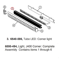 Jacuzzi® J-400™Tube LED Corner Light 