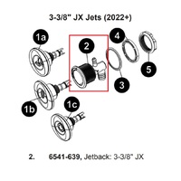 3 3/8" Jacuzzi® JX 2022 Jet Back
