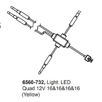 Jacuzzi® J-400™ Quad LED Light Yellow