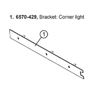 Jacuzzi® J-400™ Corner Light Bracket