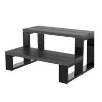 2-Tier Aluminium Spa Steps  / Stairs Grey