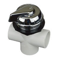 Balboa / Hydroair 1" 3 way Hydroflow valve - Chrome 