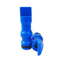 Blue filter cartridge cleaner nozzle - connects to garden hose